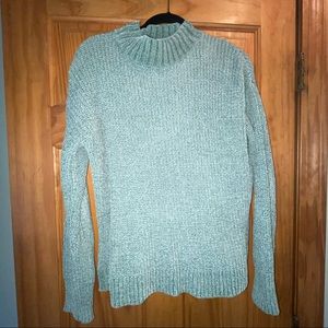 Soft Green Turtleneck Sweater